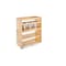 Rev-A-Shelf Maple Veneer, Light Brown, 10.5 in W, 25.25 in H, 21.81 in D, 21.75 in L, Light Brown 449UT-BCSC-10C - alternate 1